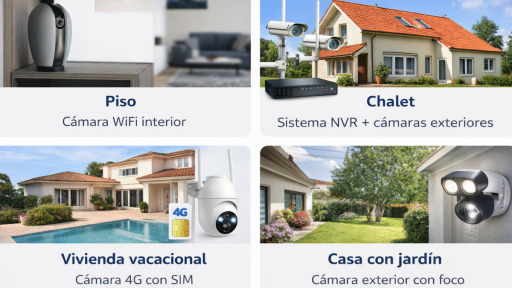 Cámara de seguridad para tu vivienda: 5 claves para elegir la adecuada Cámara de seguridad recomendada según tipo de vivienda