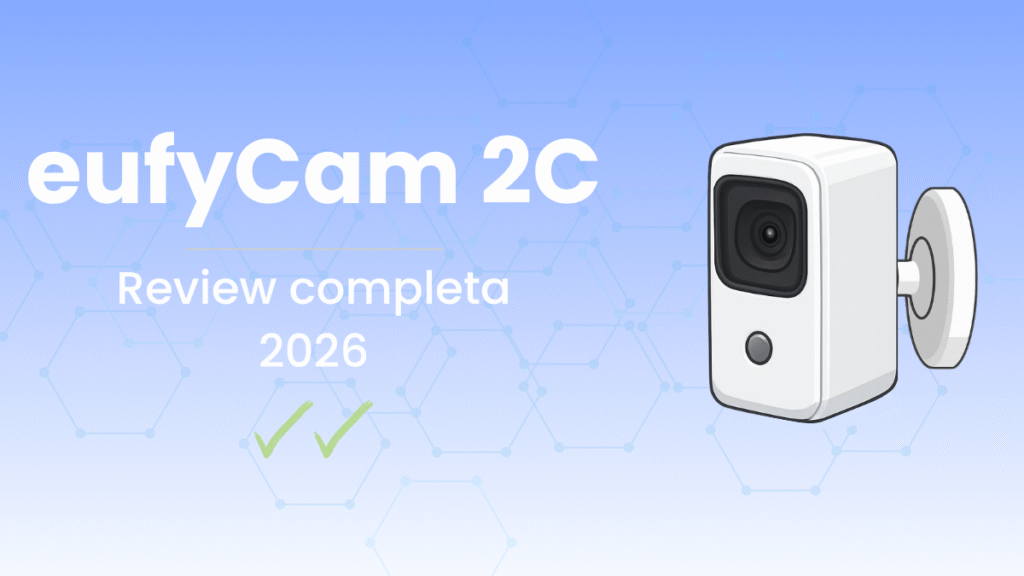 eufyCam 2C cámara de seguridad exterior inalámbrica con batería 180 días y almacenamiento local sin suscripción